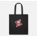 I Love Chocolate Lips Black Tote Bag